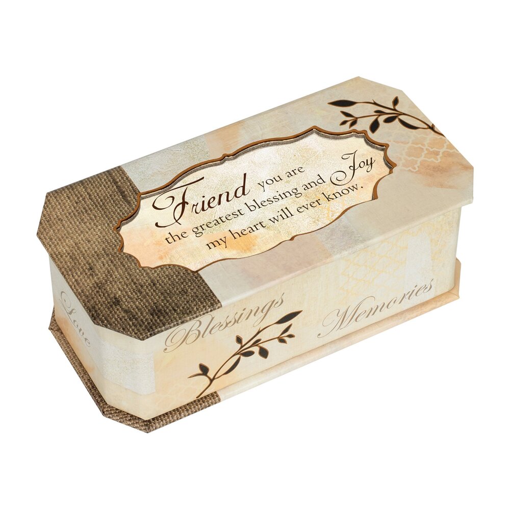 1178 Friend The Greatest Blessing Tree Branch Jewelry Music Box Plays